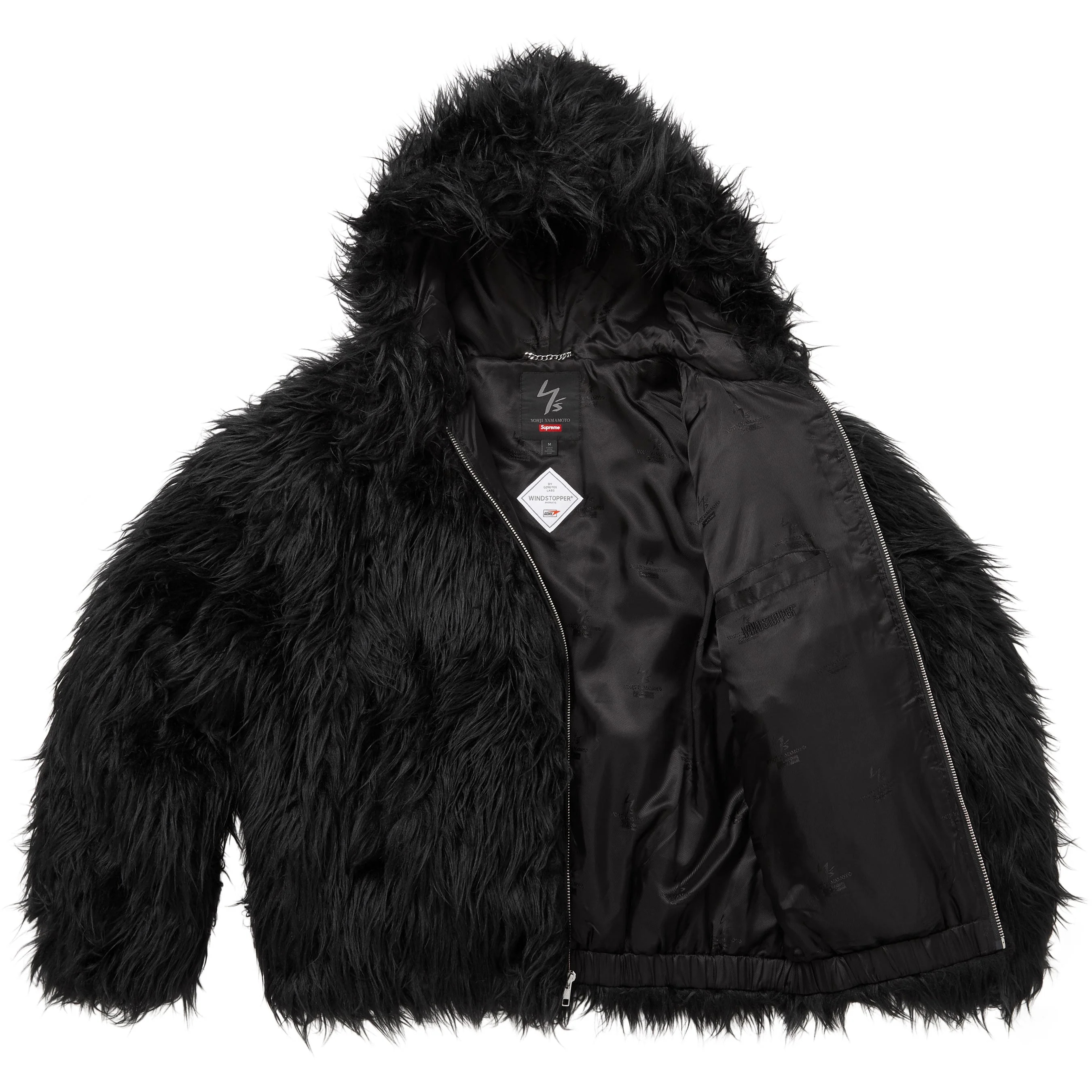 Supreme®/Y’s Faux Fur WINDSTOPPER® Hooded Bomber Jacket view 3
